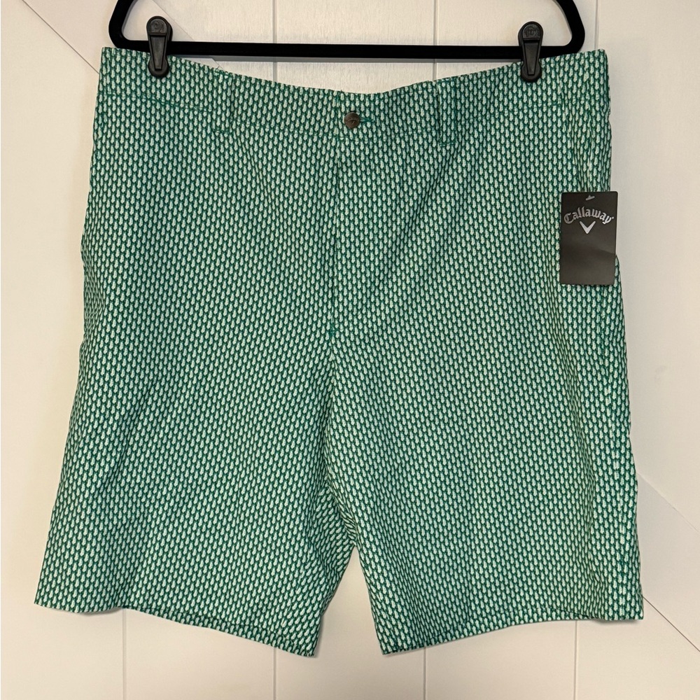 Callaway Men's Geometric Green Shorts